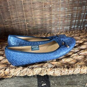 Nautica Women's Blue Round Toe Ballet Flat Shoes Size 8